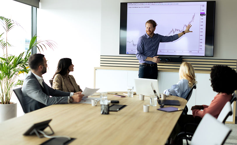 Presentation in office