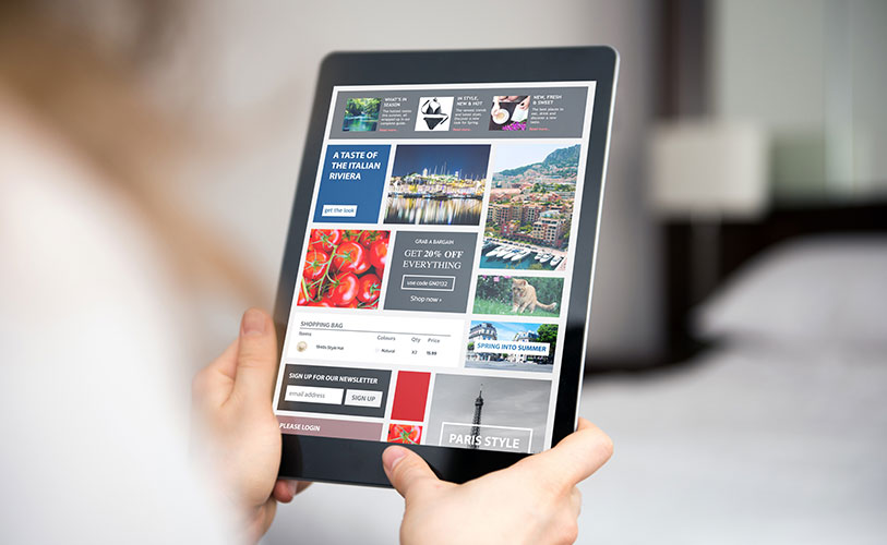 Presentation on a tablet