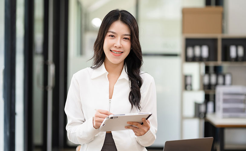 Friendly PR consultant